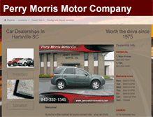 Tablet Screenshot of perrymorrismotors.com